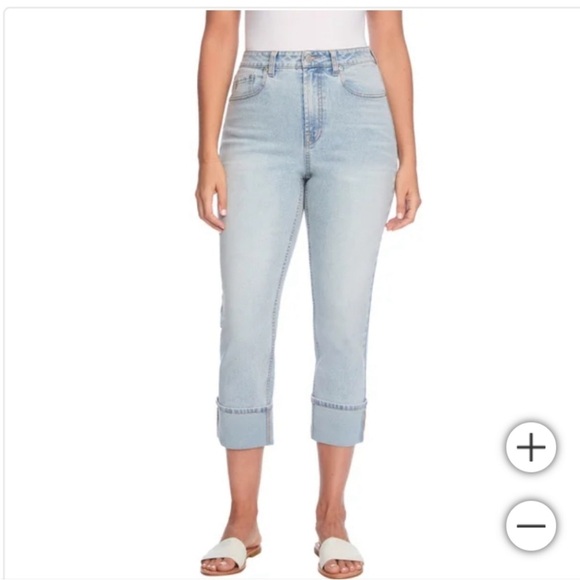 Frye Cuffed Crop Jeans - Picture 1 of 13